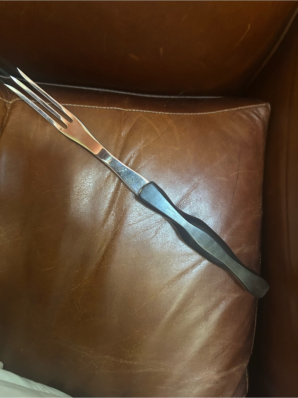 Cutco Carving Fork with Black Handle and Silver Tines